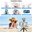 PULUZ 40m/130ft Waterproof Diving Case for iPhone 13 / 13 Pro / 12 / 12 Pro, Photo Video Taking Underwater Housing Cover(White)