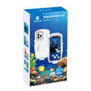 PULUZ 40m/130ft Waterproof Diving Case for iPhone 13 / 13 Pro / 12 / 12 Pro, Photo Video Taking Underwater Housing Cover(White)