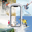 PULUZ 40m/130ft Waterproof Diving Case for iPhone 13 Pro Max / 12 Pro Max / 11 Pro Max, Photo Video Taking Underwater Housing Cover(White)