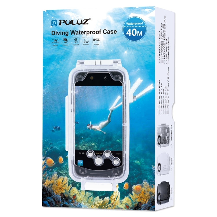PULUZ PULUZ 40m/130ft Waterproof Diving Case for Huawei P20 Pro, Photo Video Taking Underwater Housing Cover(Black)