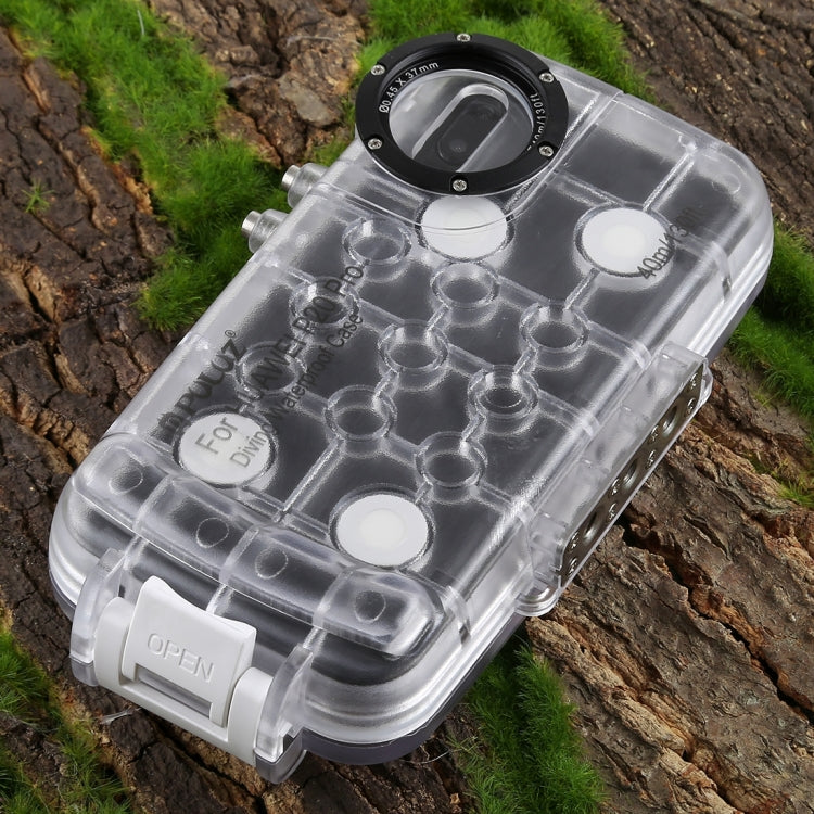 PULUZ PULUZ 40m/130ft Waterproof Diving Case for Huawei P20 Pro, Photo Video Taking Underwater Housing Cover(Transparent)