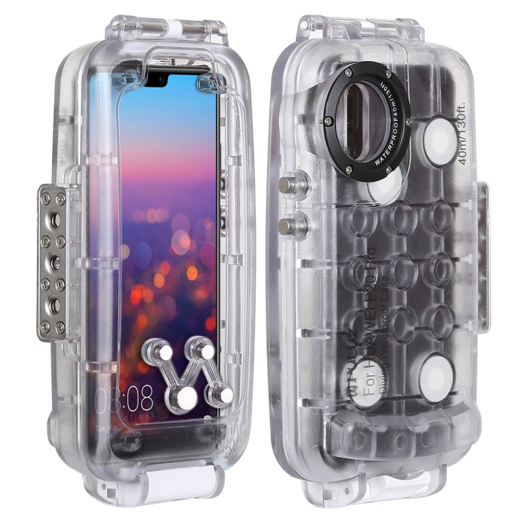 PULUZ PULUZ 40m/130ft Waterproof Diving Case for Huawei P20 Pro, Photo Video Taking Underwater Housing Cover(Transparent)