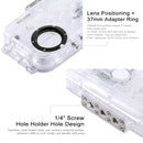 PULUZ PULUZ 40m/130ft Waterproof Diving Case for Huawei P20 Pro, Photo Video Taking Underwater Housing Cover(Transparent)