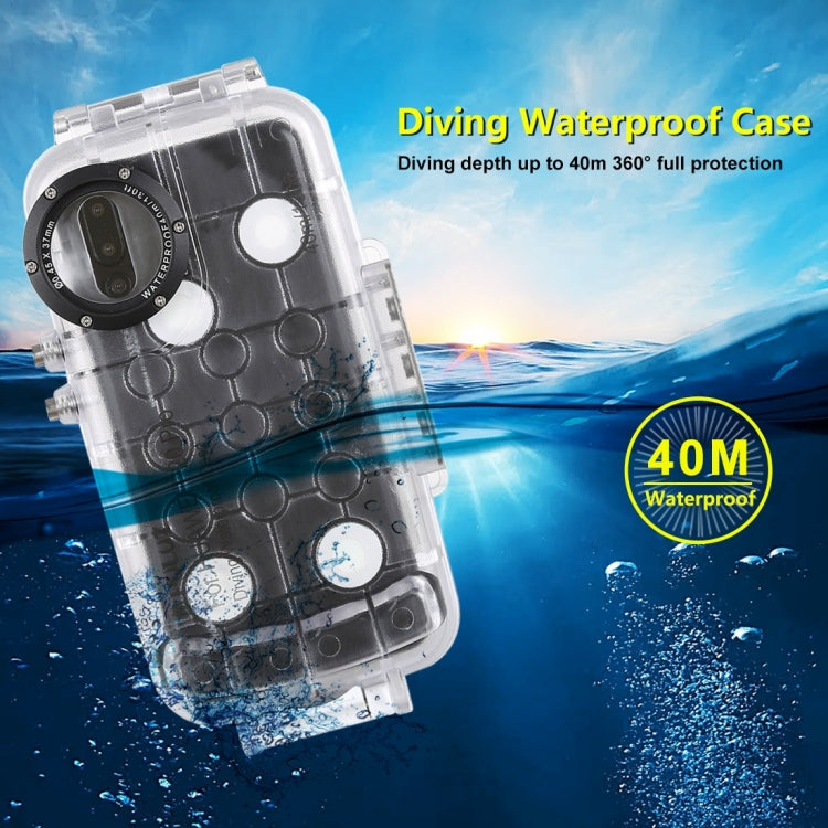 PULUZ PULUZ 40m/130ft Waterproof Diving Case for Huawei P20 Pro, Photo Video Taking Underwater Housing Cover(Transparent)