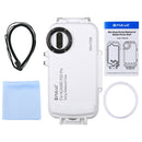 PULUZ PULUZ 40m/130ft Waterproof Diving Case for Huawei P20 Pro, Photo Video Taking Underwater Housing Cover(White)