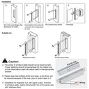 YH-280M Single Door Magnetic Lock With Mortise Mount (600Lbs)