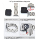 2 PCS for Apple Watch 38mm Metal Strap Connector Metal Buckle(Silver)