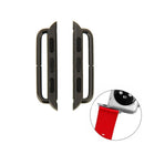 2 PCS for Apple Watch 38mm Metal Strap Connector Metal Buckle(Grey)