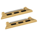 2 PCS for Apple Watch 38mm Metal Strap Connector Metal Buckle(Gold)