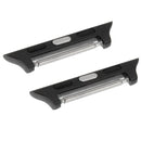 2 PCS for Apple Watch 42mm Metal Strap Connector Metal Buckle(Black)