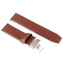 Kakapi for Apple Watch 42mm Subtle Texture Double Buckle Genuine Leather Watch Band, Only Used in Conjunction with Connectors (S-AW-3293)(Coffee)