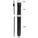 Kakapi for Apple Watch 38mm Subtle Texture Classic Buckle Genuine Leather Watch Band with Connector(Brown)