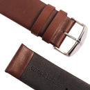 Kakapi for Apple Watch 42mm Subtle Texture Classic Buckle Genuine Leather Watch Band with Connector(Coffee)