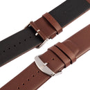 Kakapi for Apple Watch 42mm Subtle Texture Classic Buckle Genuine Leather Watch Band with Connector(Coffee)