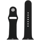 For Apple Watch Sport 38mm High-performance Rubber Sport Watch Band with Pin-and-tuck Closure(Black)