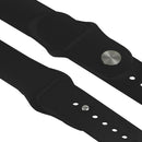 For Apple Watch Sport 38mm High-performance Rubber Sport Watch Band with Pin-and-tuck Closure(Black)