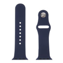 For Apple Watch Sport 38mm High-performance Rubber Sport Watch Band with Pin-and-tuck Closure(Dark Blue)