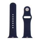 For Apple Watch Sport 38mm High-performance Rubber Sport Watch Band with Pin-and-tuck Closure(Dark Blue)