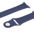 For Apple Watch Sport 38mm High-performance Rubber Sport Watch Band with Pin-and-tuck Closure(Dark Blue)