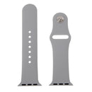 For Apple Watch Sport 38mm High-performance Rubber Sport Watch Band with Pin-and-tuck Closure(Silver)