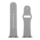 For Apple Watch Sport 38mm High-performance Rubber Sport Watch Band with Pin-and-tuck Closure(Silver)