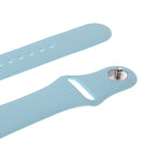 For Apple Watch Sport 38mm High-performance Rubber Sport Watch Band with Pin-and-tuck Closure(Baby Blue)