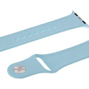 For Apple Watch Sport 38mm High-performance Rubber Sport Watch Band with Pin-and-tuck Closure(Baby Blue)