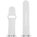 For Apple Watch Sport 38mm High-performance Rubber Sport Watch Band with Pin-and-tuck Closure(White)
