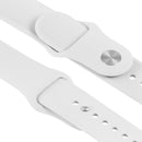 For Apple Watch Sport 38mm High-performance Rubber Sport Watch Band with Pin-and-tuck Closure(White)