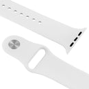 For Apple Watch Sport 38mm High-performance Rubber Sport Watch Band with Pin-and-tuck Closure(White)