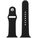 For Apple Watch Sport 42mm High-performance Rubber Sport Watch Band with Pin-and-tuck Closure(Black)