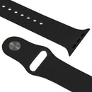 For Apple Watch Sport 42mm High-performance Rubber Sport Watch Band with Pin-and-tuck Closure(Black)