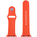 For Apple Watch Sport 42mm High-performance Rubber Sport Watch Band with Pin-and-tuck Closure(Orange)