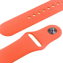 For Apple Watch Sport 42mm High-performance Rubber Sport Watch Band with Pin-and-tuck Closure(Orange)
