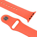 For Apple Watch Sport 42mm High-performance Rubber Sport Watch Band with Pin-and-tuck Closure(Orange)