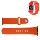 For Apple Watch Sport 42mm High-performance Rubber Sport Watch Band with Pin-and-tuck Closure(Orange)