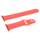 For Apple Watch Sport 38mm High-performance Longer Silicone Sport Watch Band with Pin-and-tuck Closure(Pink)