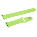 For Apple Watch Sport 38mm High-performance Longer Silicone Sport Watch Band with Pin-and-tuck Closure(Green)