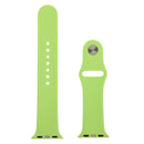 For Apple Watch Sport 38mm High-performance Longer Silicone Sport Watch Band with Pin-and-tuck Closure(Green)