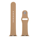 For Apple Watch Sport 38mm High-performance Longer Silicone Sport Watch Band with Pin-and-tuck Closure(Khaki)