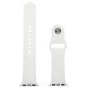 For Apple Watch Sport 38mm High-performance Longer Silicone Sport Watch Band with Pin-and-tuck Closure(White)