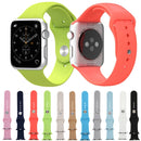 For Apple Watch Sport 38mm High-performance Longer Silicone Sport Watch Band with Pin-and-tuck Closure(Green)