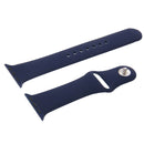 For Apple Watch Sport 42mm High-performance Longer Rubber Sport Watch Band with Pin-and-tuck Closure(Dark Blue)
