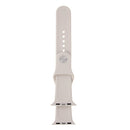 For Apple Watch Sport 42mm High-performance Longer Rubber Sport Watch Band with Pin-and-tuck Closure(Beige)