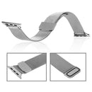For Apple Watch 38mm Milanese Loop Magnetic Stainless Steel Watchband(Silver)