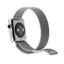 For Apple Watch 42mm Milanese Loop Magnetic Stainless Steel Watch Band(Silver)