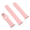 For Apple Watch Series 7 41mm / 6 & SE & 5 & 4 40mm / 3 & 2 & 1 38mm High-performance Ordinary & Longer Rubber Sport Watch Band with Pin-and-tuck Closure(Pink)