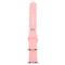 For Apple Watch Series 7 41mm / 6 & SE & 5 & 4 40mm / 3 & 2 & 1 38mm High-performance Ordinary & Longer Rubber Sport Watch Band with Pin-and-tuck Closure(Pink)