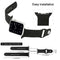 For Apple Watch Series 7 41mm / 6 & SE & 5 & 4 40mm / 3 & 2 & 1 38mm High-performance Ordinary & Longer Rubber Sport Watch Band with Pin-and-tuck Closure(Pink)