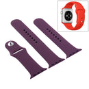 For Apple Watch Series 7 41mm / 6 & SE & 5 & 4 40mm / 3 & 2 & 1 38mm High-performance Ordinary & Longer Rubber Sport Watch Band with Pin-and-tuck Closure(Cherries)